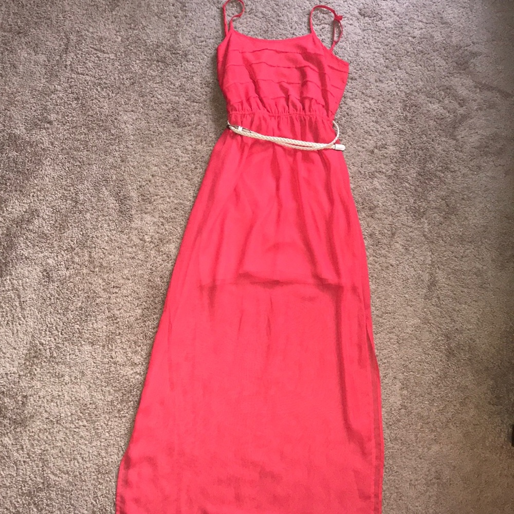 Orange maxi dress size medium